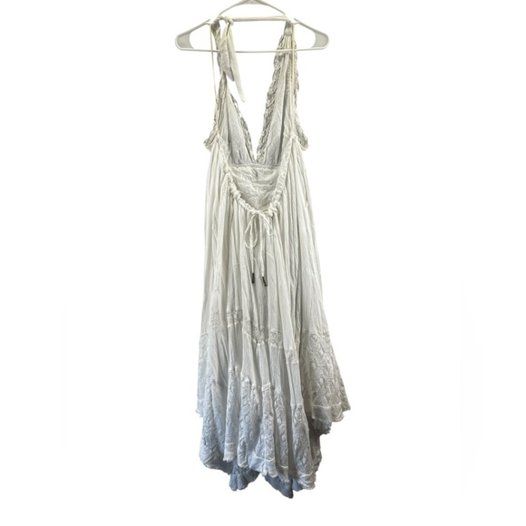 Free People Norina White Halter Boho Maxi Dress Size S - Picture 4 of 16
